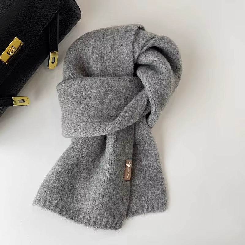 2025 Ladies Cashmere Blend Scarf Women Winter Luxury Solid Color Shawl Wraps Female Warm Thick Wool Neckerchief Blanket Pashmina