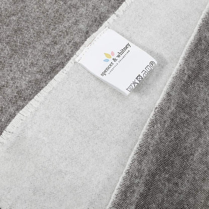 Bed Throws Wool Throw Blanket Grey Wool Blanket 70% Wool 30% Viscose Shawl Warp Twin Lightweight Throw Blanket for Bed Couch